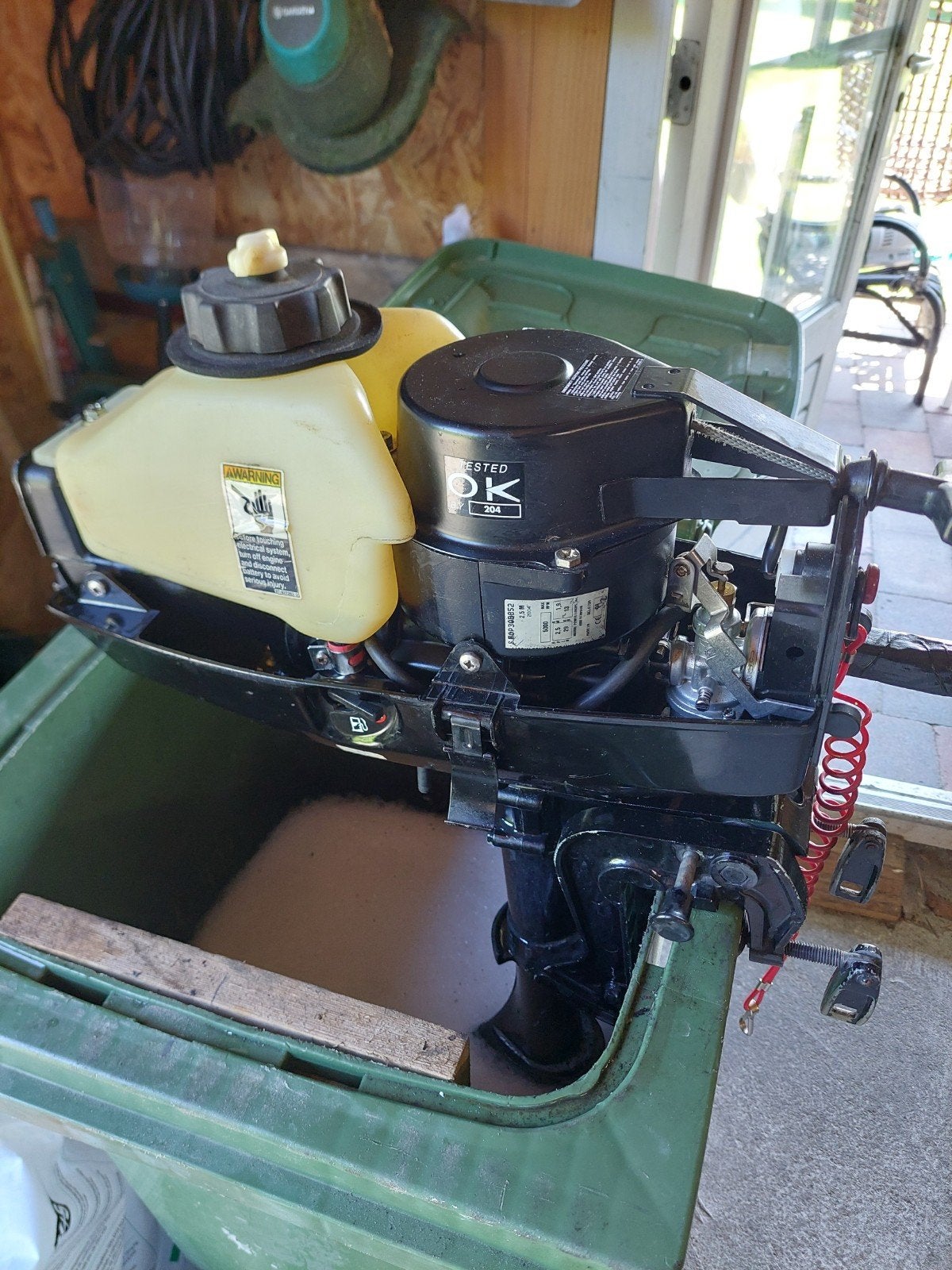 Mercury2.5 PK 2-takt buitenboordmotor - onderdelen of geheel, Ophalen of Verzenden, Gebruikt, Motor en Techniek, Zeilboot of Motorboot