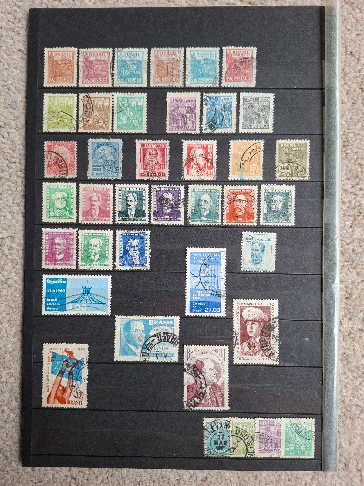 Postzegels Brazilie, Postzegels en Munten, Postzegels | Volle albums en Verzamelingen, Ophalen of Verzenden, Buitenland