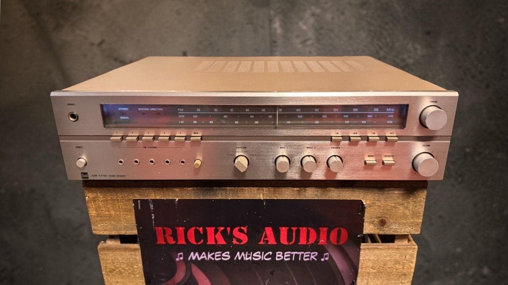 Dual CR-1710 | Vintage Stereo Receiver | Duitse Kwaliteit, Overige merken, Gebruikt, DUAL CR 1710 STEREO RECEIVER MÉT PHONO, Ophalen of Verzenden