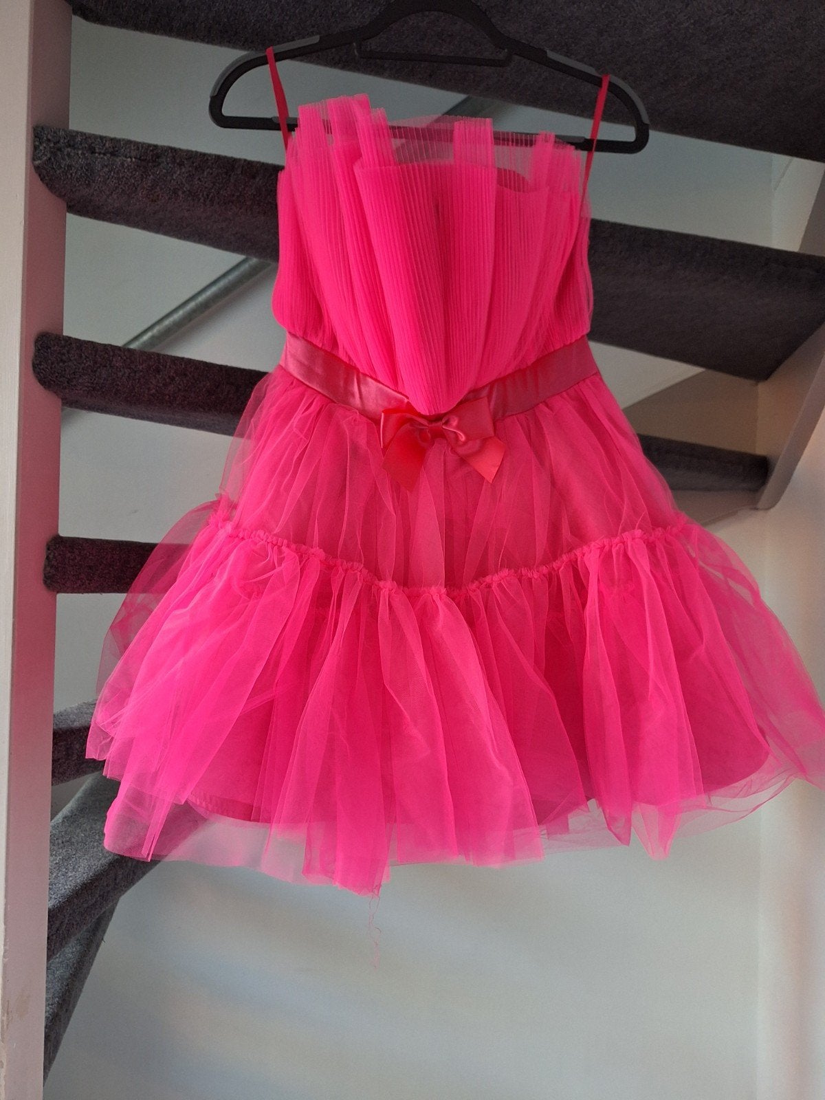 Neon Roze Tule Jurk Maat M, Maat 38/40 (M), Ophalen of Verzenden, Zo goed als nieuw, Roze