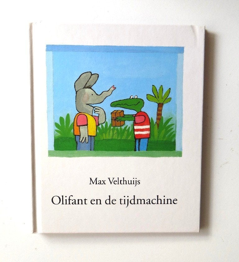 Klein Prentenboek M5547: Olifant en de tijdmachine 4+, Gelezen, Fictie algemeen, Max Velthuijs, Jongen of Meisje