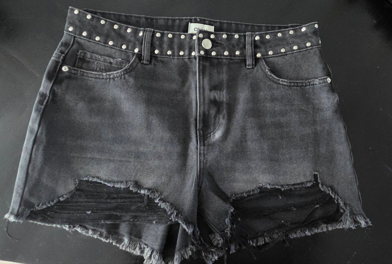 Only short ripped jeans L, Ophalen of Verzenden, Zo goed als nieuw, Blauw, W28 - W29 (confectie 36)