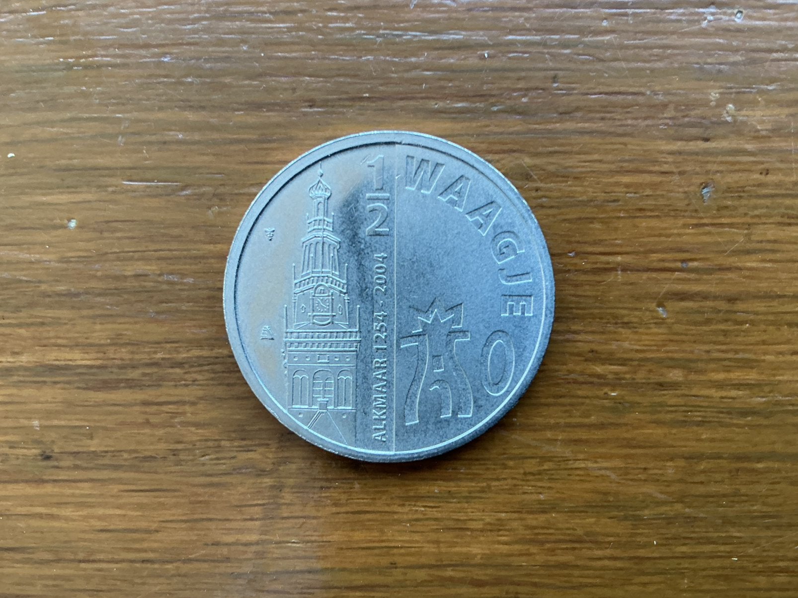 Munt Nedeland 1/2 waagje 2004 Alkmaar, Verzenden, Koningin Beatrix, Euro's