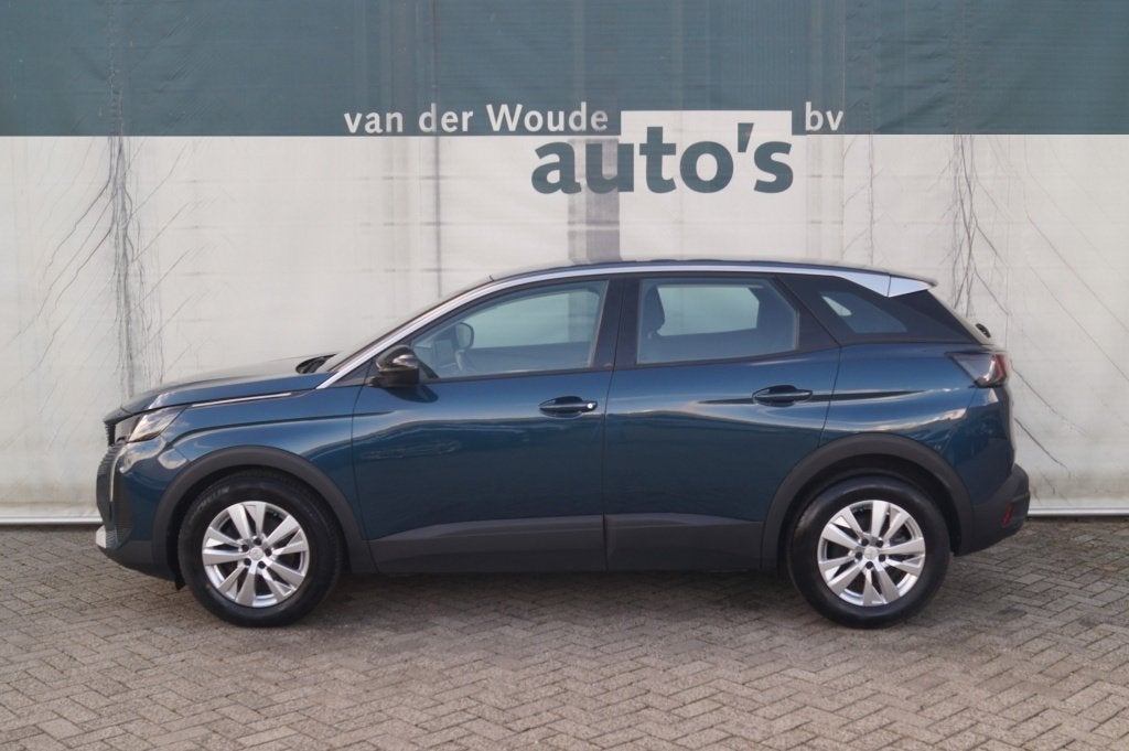 Peugeot 3008 1.2 PureTech 130pk Active Pack Business -NAVI-E, Auto's, Stof, Gebruikt, 1199 cc, Blauw