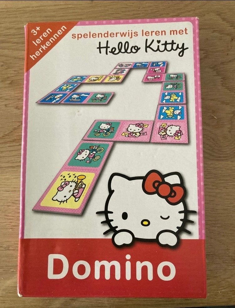 Hello Kitty Domino spelenderwijs leren, Ophalen of Verzenden, Zo goed als nieuw, Jongen of Meisje