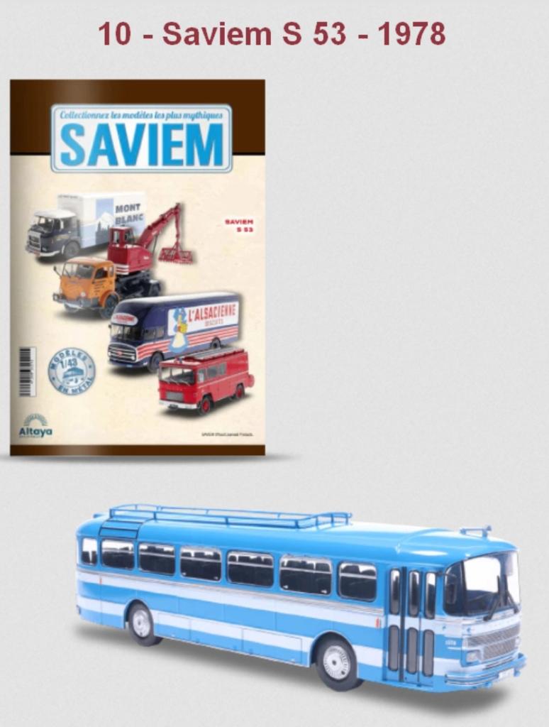 Saviem S53 1978 Autocar Interurbain 1/43 Saviem ALTAYA # 10, Verzenden, Nieuw, Auto, Overige merken