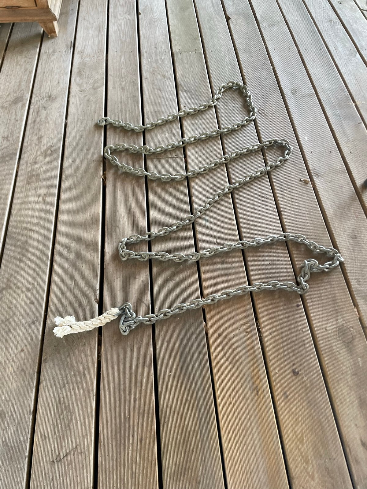 5 meter MF70 ankerketting Grade 70 - 8 * 24 mm, Ophalen of Verzenden, Zo goed als nieuw, Lijn of Blok