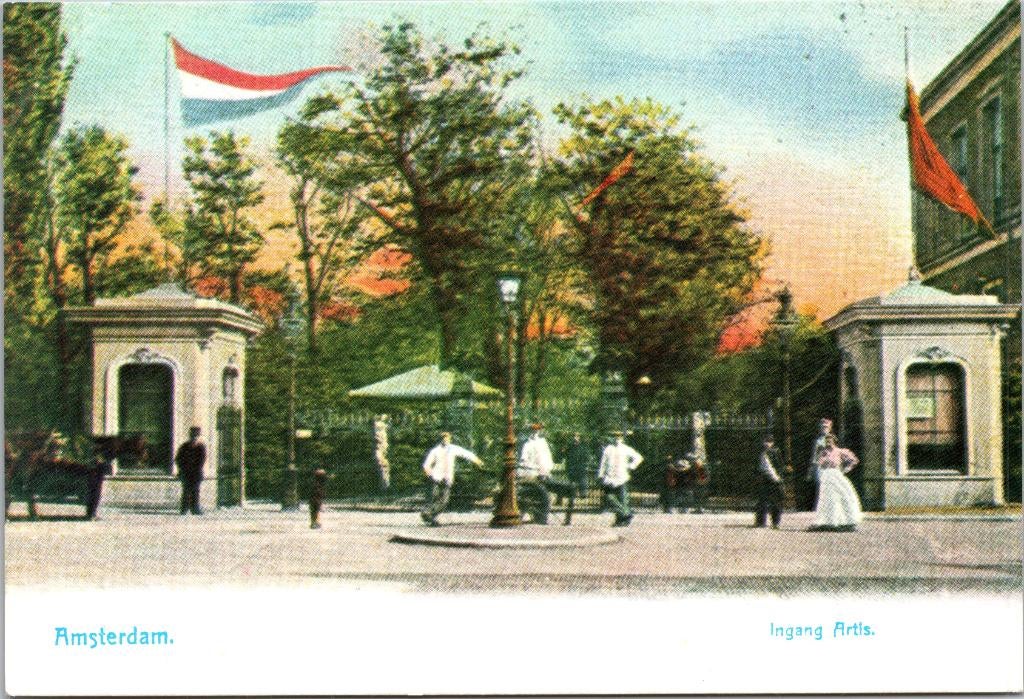 8 ansichtkaarten van Artis in Amsterdam, Verzenden, Voor 1920, Ongelopen, Noord-Holland