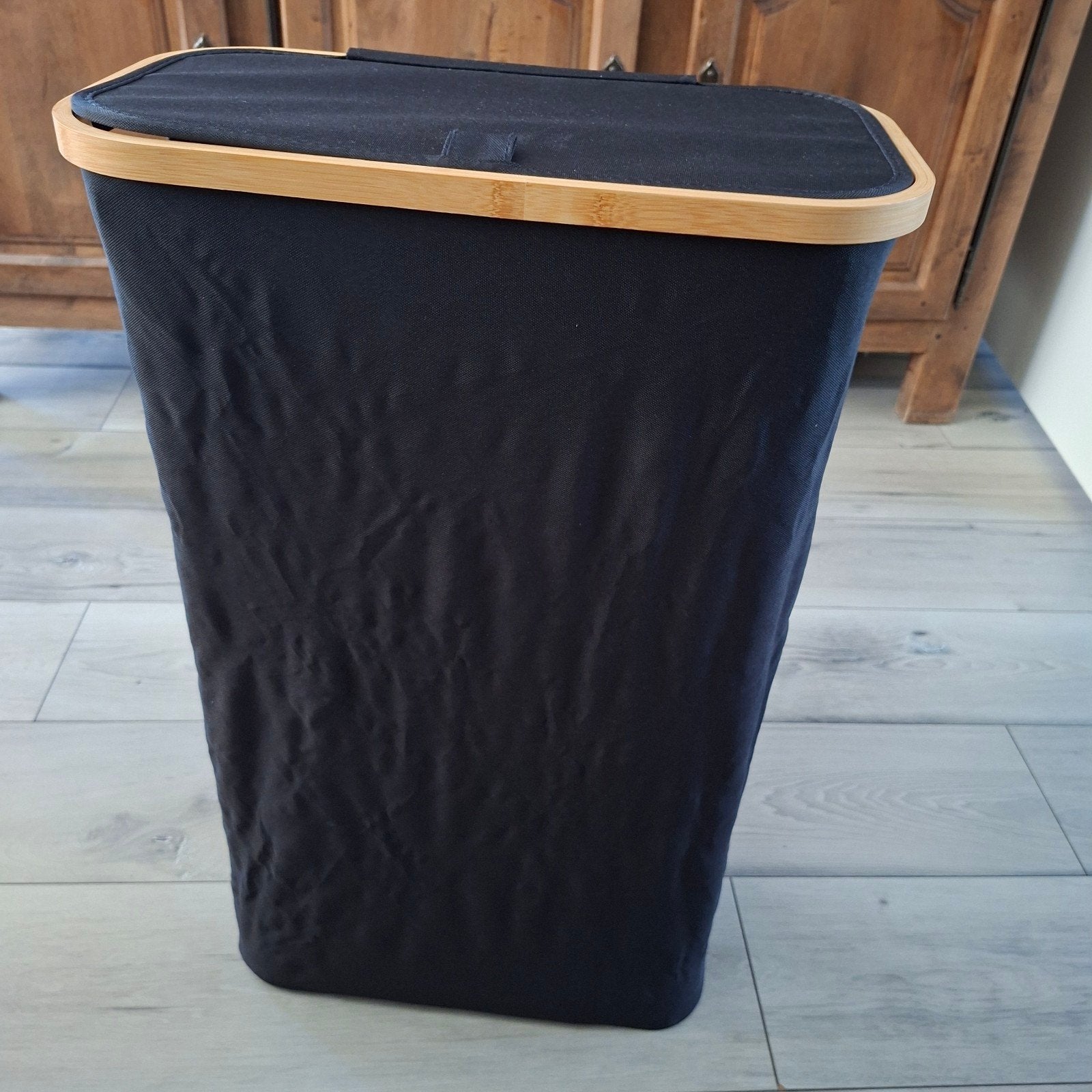 Opvouwbare Wasmand Zwart 40x23x75cm - Ideaal voor Vakantie, Huis en Inrichting, Ophalen, Nieuw