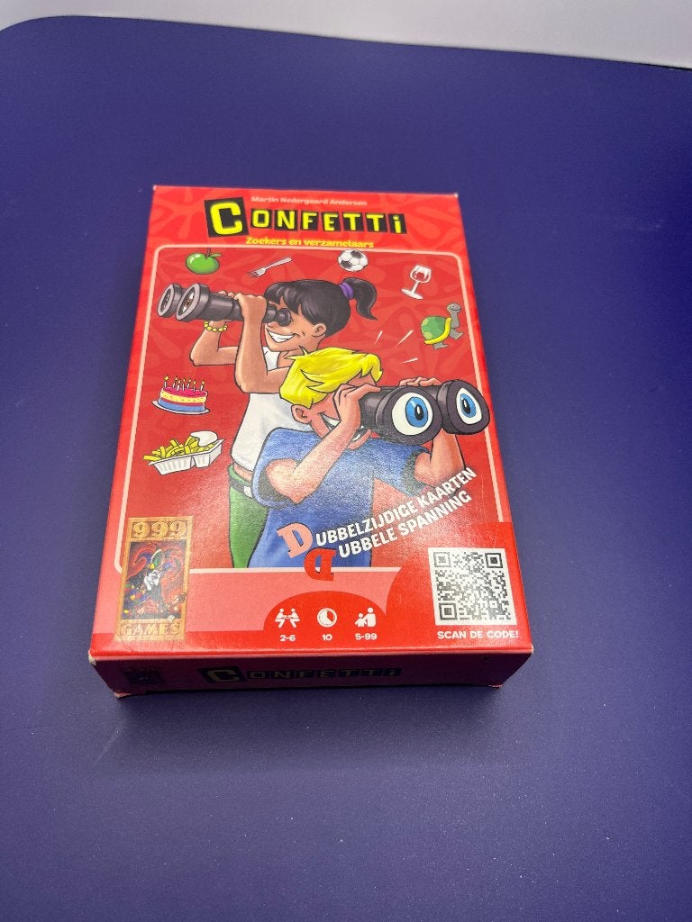 Confetti spelletje - 999 games, Een of twee spelers, Ophalen of Verzenden, Zo goed als nieuw, 999 Games