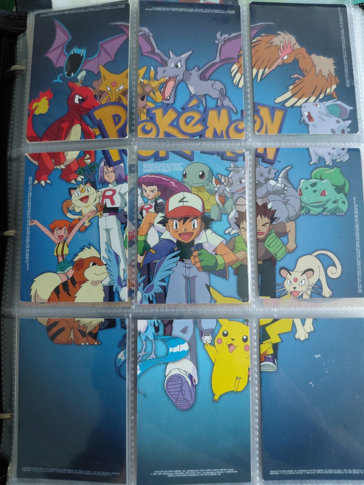 Topps Pokémon kaarten:  1-117 + extra's, Ophalen of Verzenden, Gebruikt, Meerdere kaarten