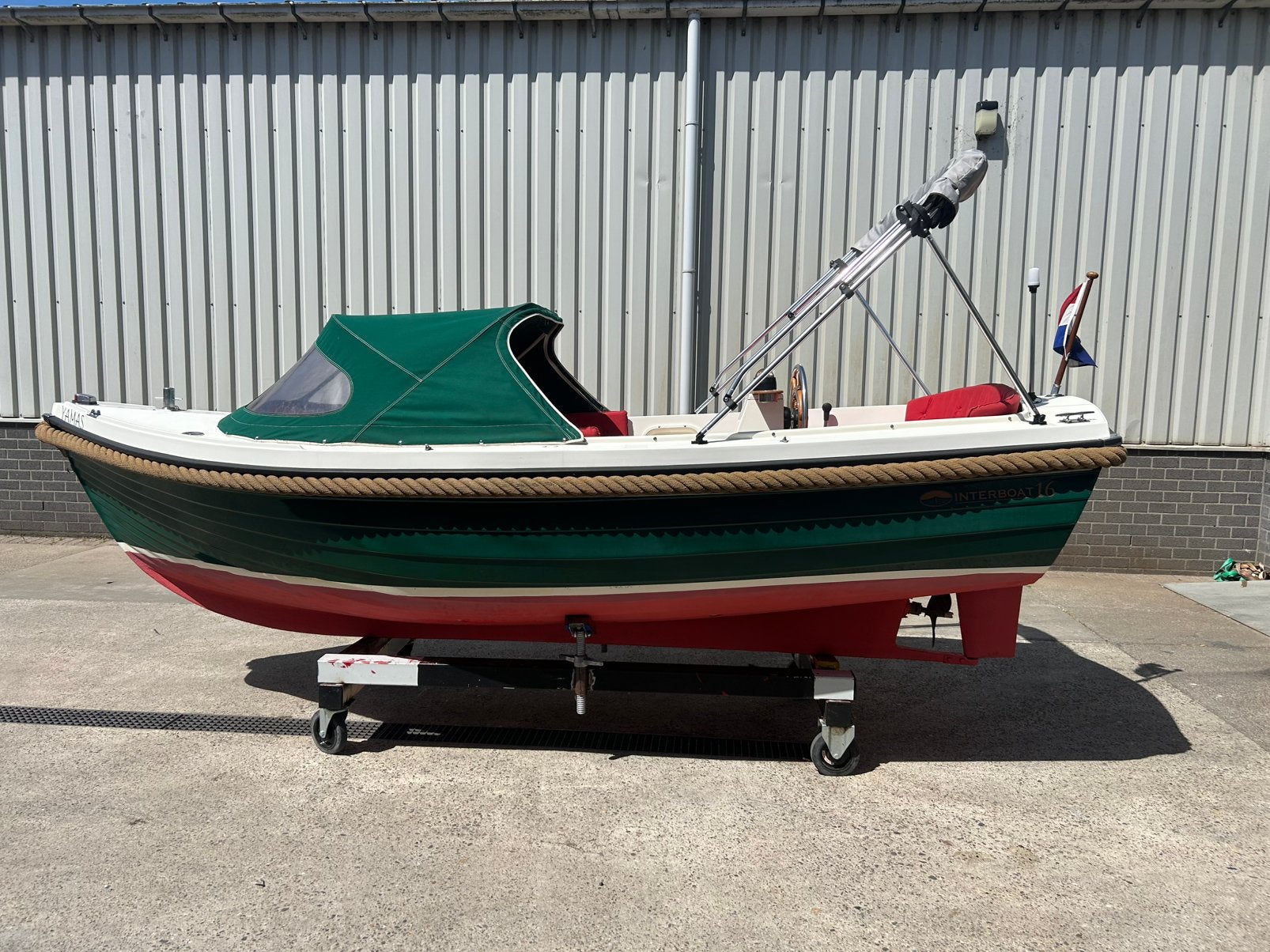 Tekoop: interboat 16 met 2 cil vetus diesel, biminitop, Ophalen, Gebruikt, Binnenboordmotor, Interboat