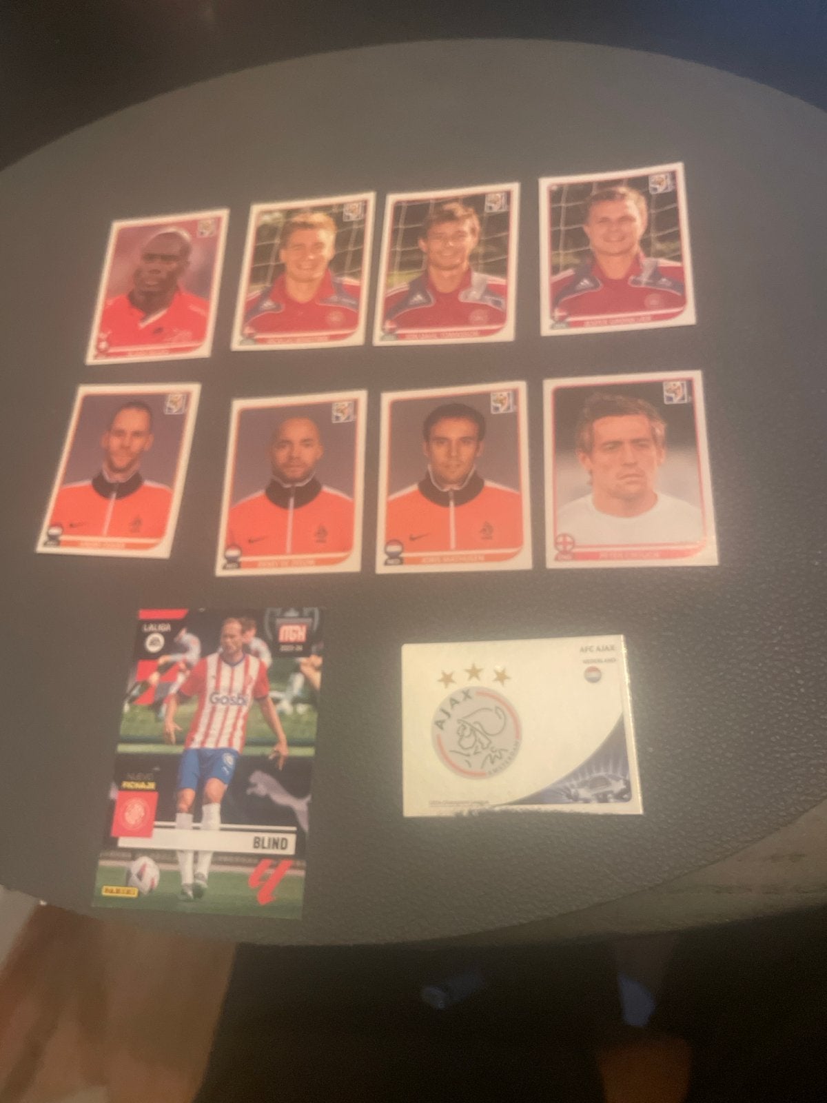 Voetbalplaatjes en Ajax-sticker, Ophalen of Verzenden, Gebruikt, Ajax, Poster, Plaatje of Sticker