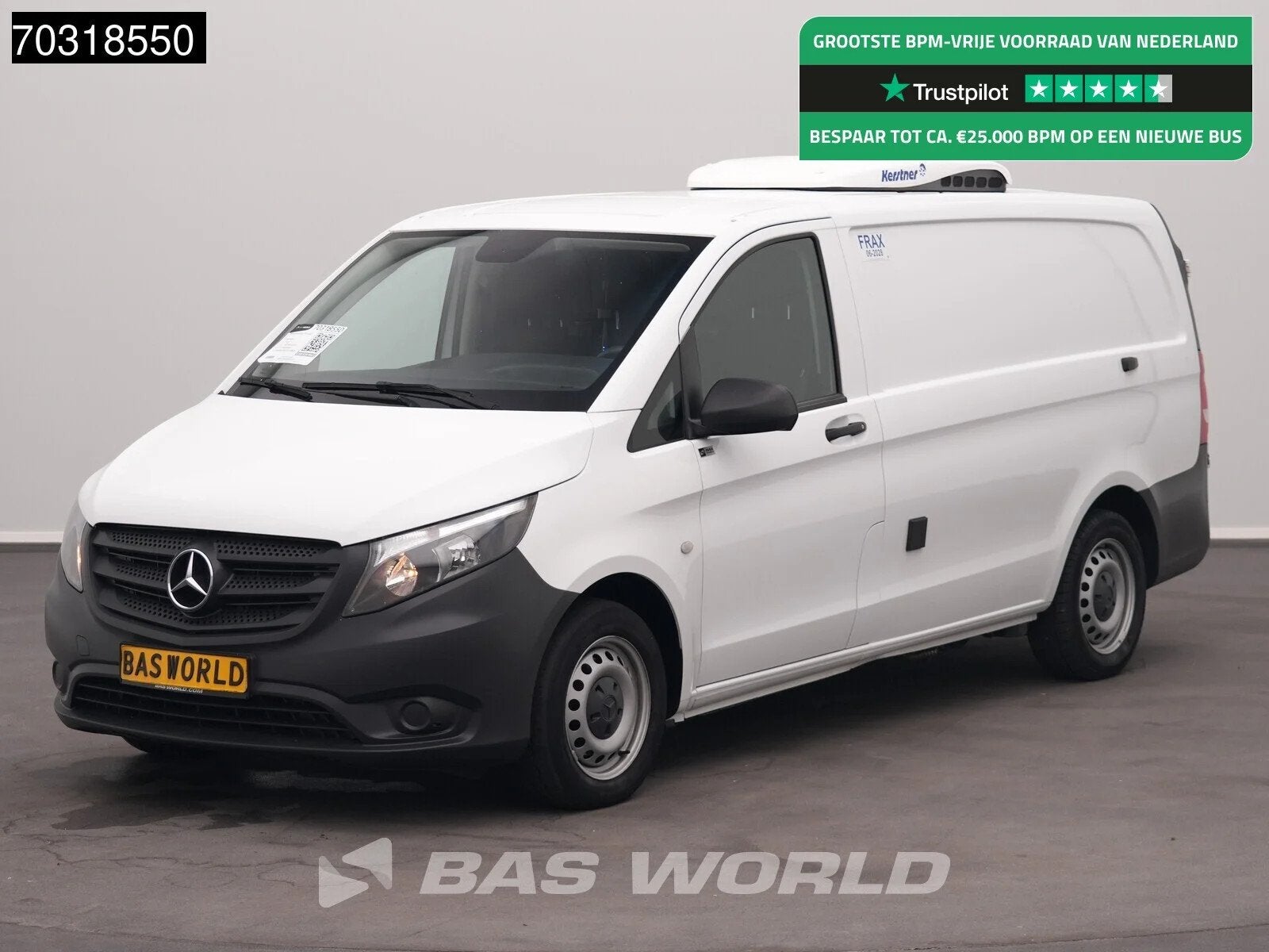 Mercedes Vito 116 Automaat L2H1 Kerstner 230v Stekker Airco, Automaat, Stof, Gebruikt, Euro 6
