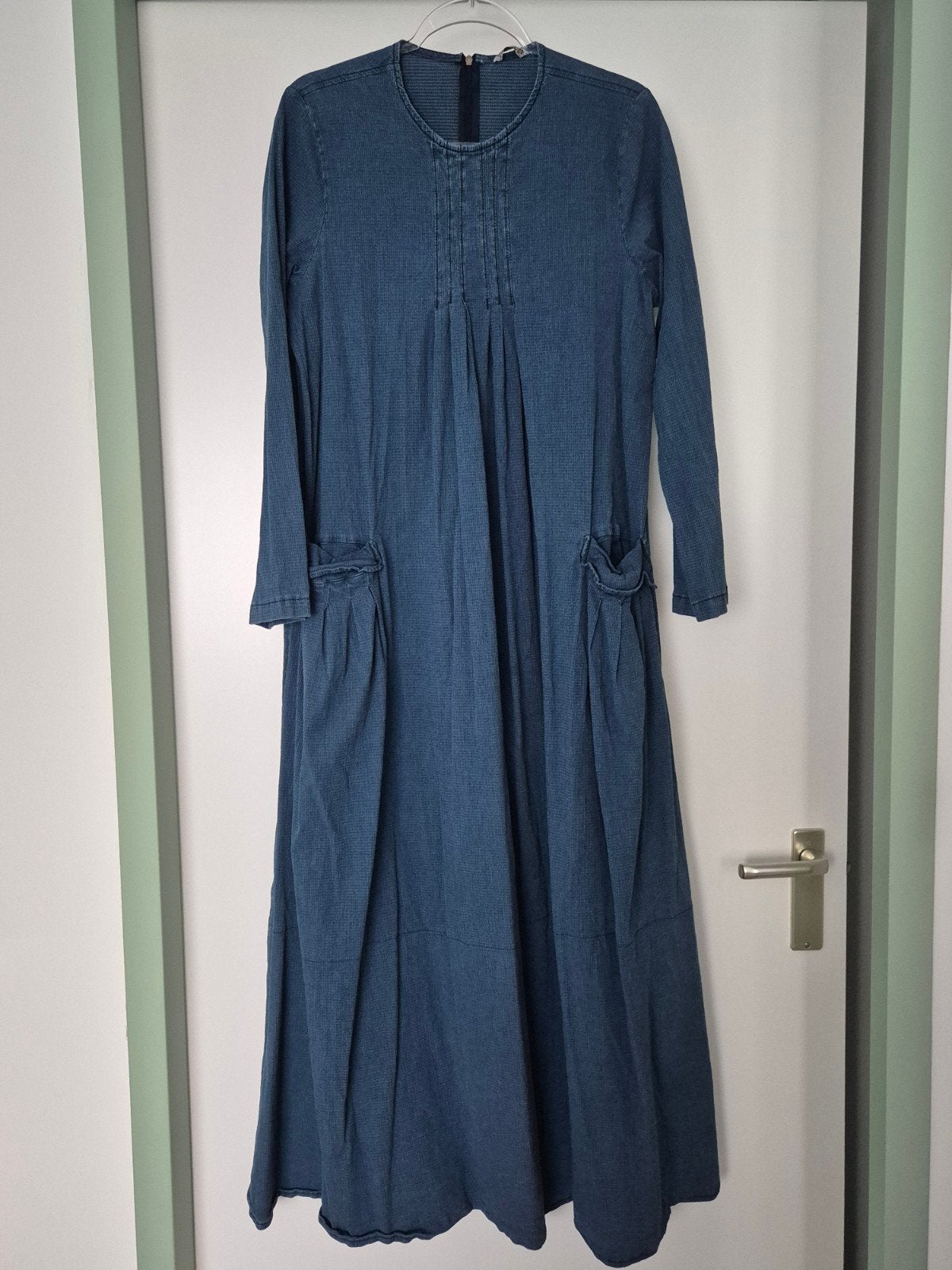 Denim-blue dress – Size 46, Kleding | Dames, Ophalen of Verzenden, Nieuw, Maat 46/48 (XL) of groter, Blauw