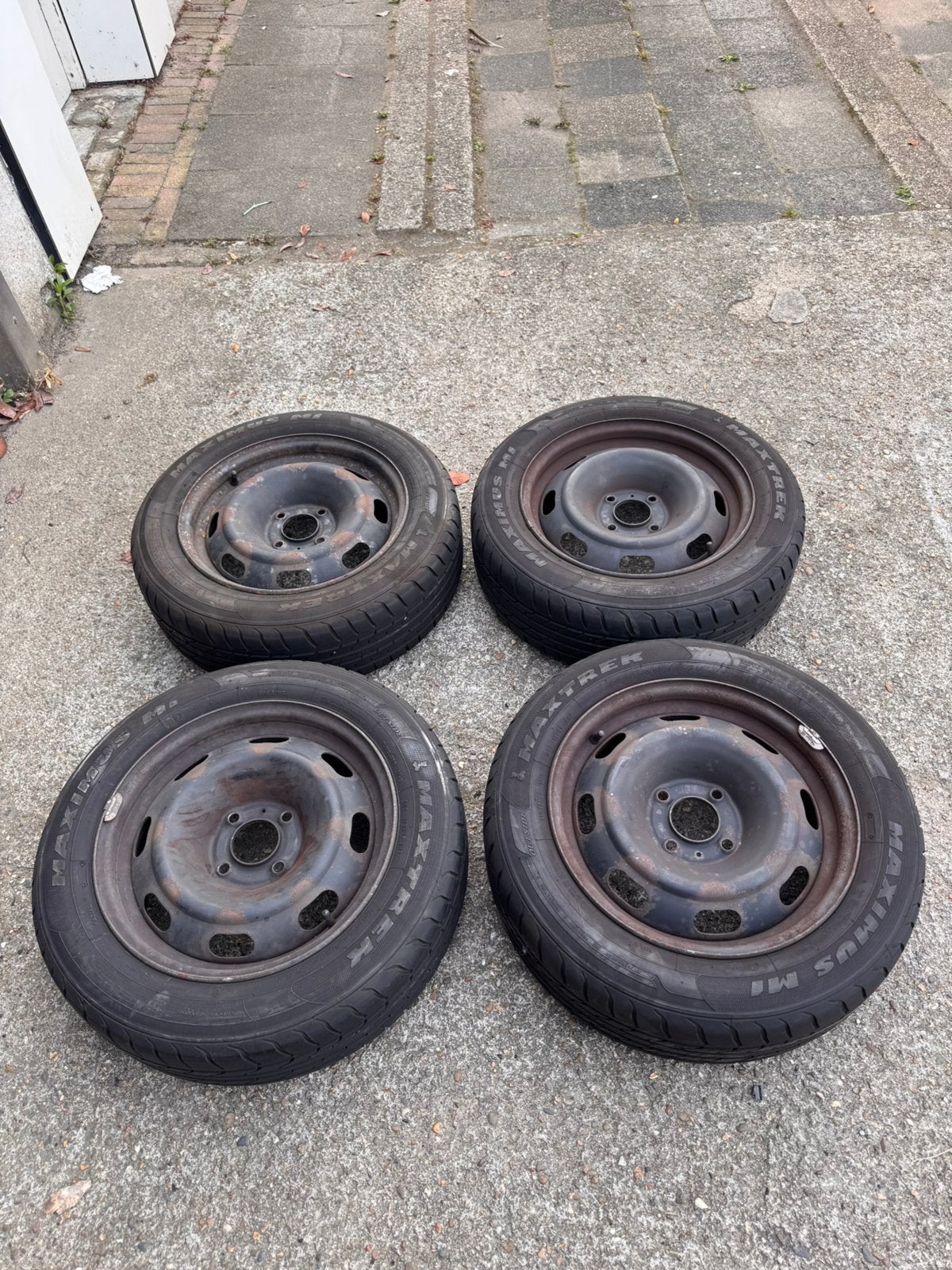 Stalen velgen 185/60, Ophalen, Gebruikt, 15 inch, 185 mm