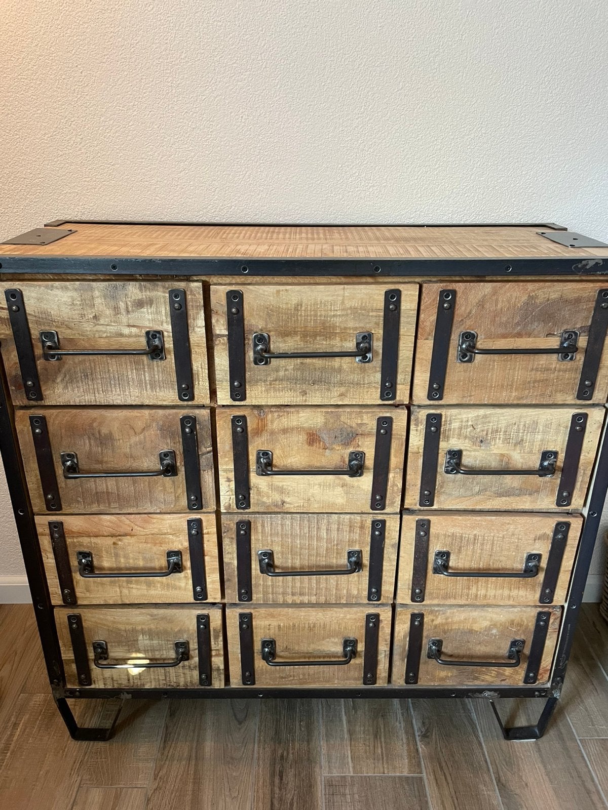 Industriële ladekast, Huis en Inrichting, Kasten | Ladekasten, Ophalen, 100 tot 150 cm, Zo goed als nieuw, 3 of 4 laden