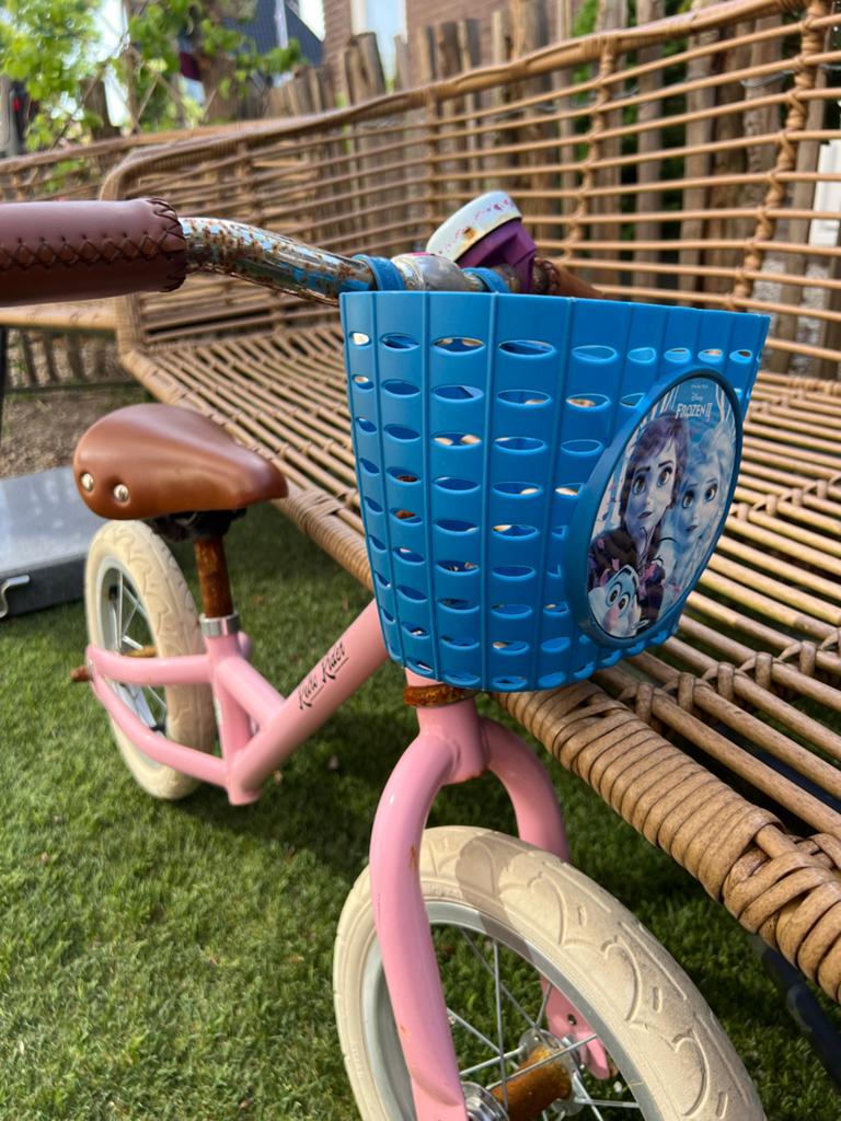 Roze Retro Rider loopfiets zonder Frozen mandje, Ophalen of Verzenden, Gebruikt, 16 tot 20 inch