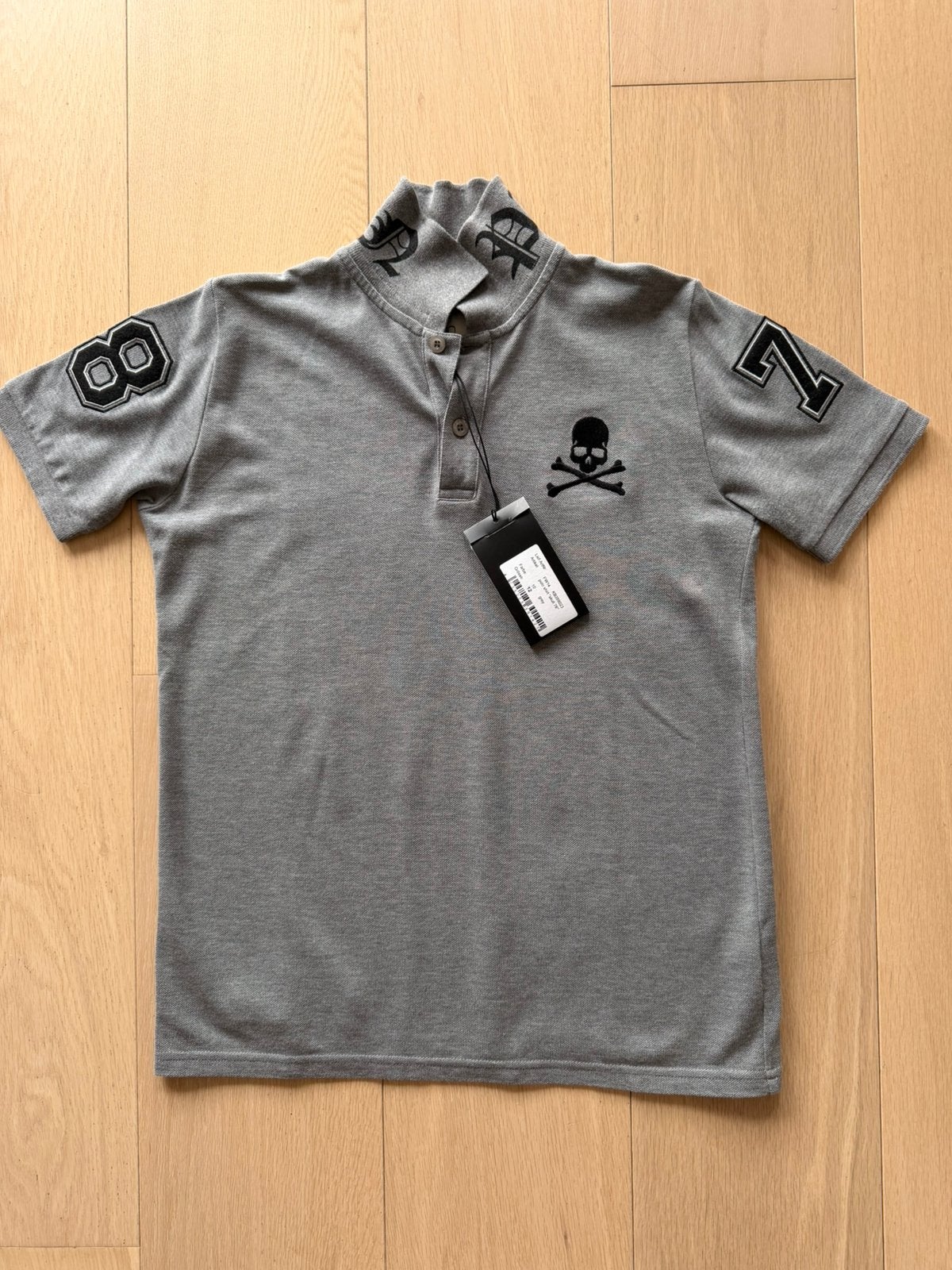 NIEUW Philipp Plein polo Skull 78, Ophalen of Verzenden, Zo goed als nieuw, Jongen, Shirt of Longsleeve