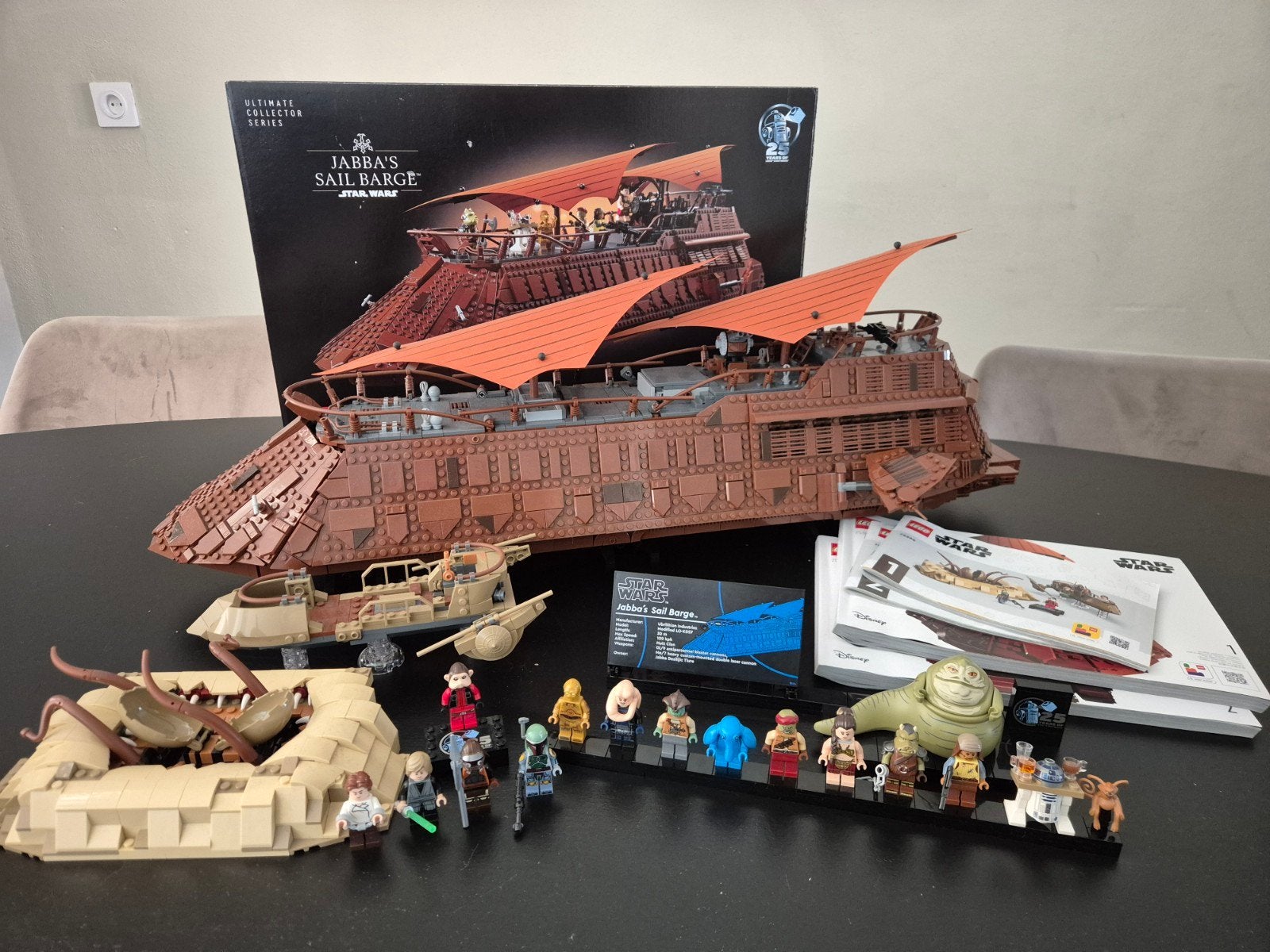 Lego Star Wars 75397 & 75396 Jabba's Sail Barge & Skiff, Gebruikt, Star Wars, Inclusief minifiguren, Lego
