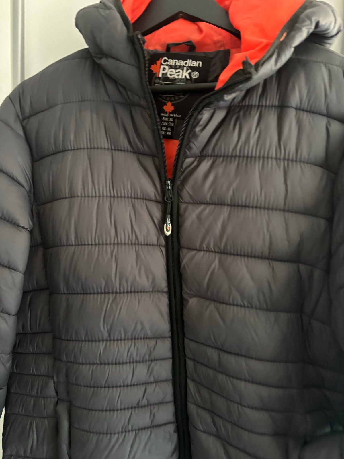 Heren winterjas Canadian Peak XL zo goed als nieuw, Ophalen of Verzenden, Zo goed als nieuw, Maat 56/58 (XL), Grijs
