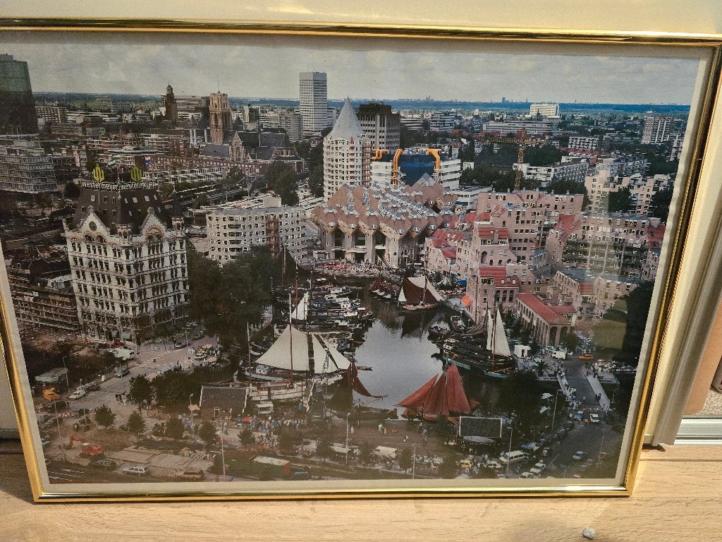 Grote lijst Rotterdam oude haven-witte huis-kubuswoningen, Ophalen, Overige materialen