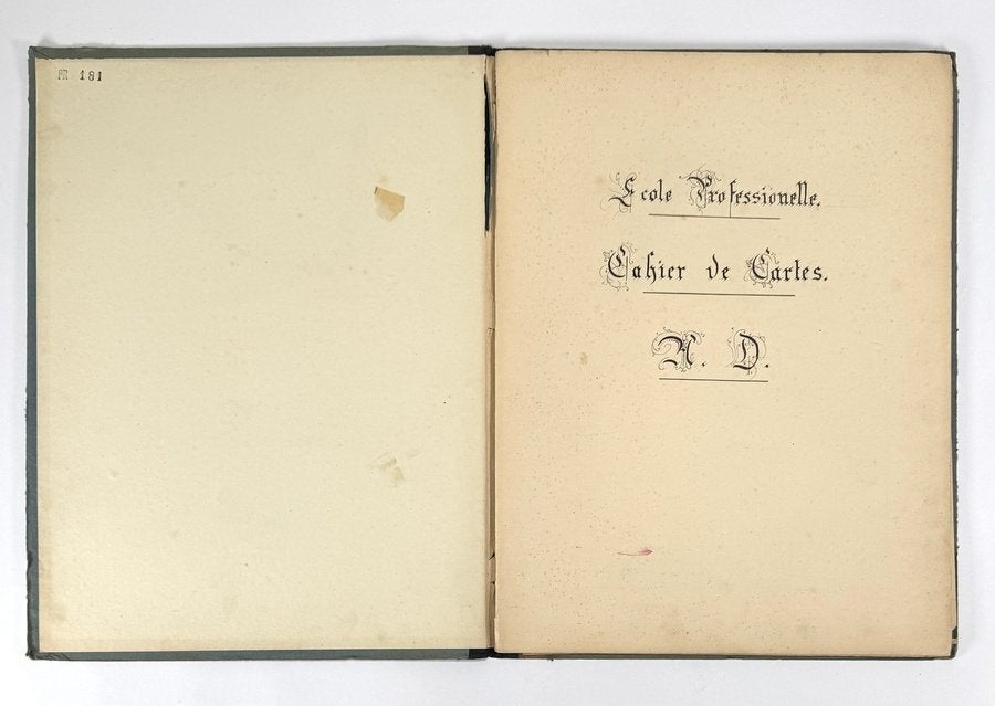 312. Handgetekende kaarten, Adriaan Dozy, 1905, Antiek en Kunst, Kunst | Tekeningen en Foto's, Ophalen, Kaart, Gemengde techniek