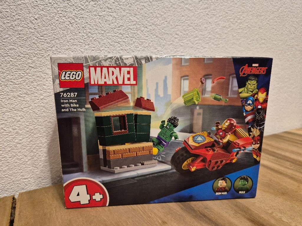 Lego Marvel 76287 Iron Man met motor en de Hulk nieuw, Lego, Lego, Nieuw, Ophalen of Verzenden