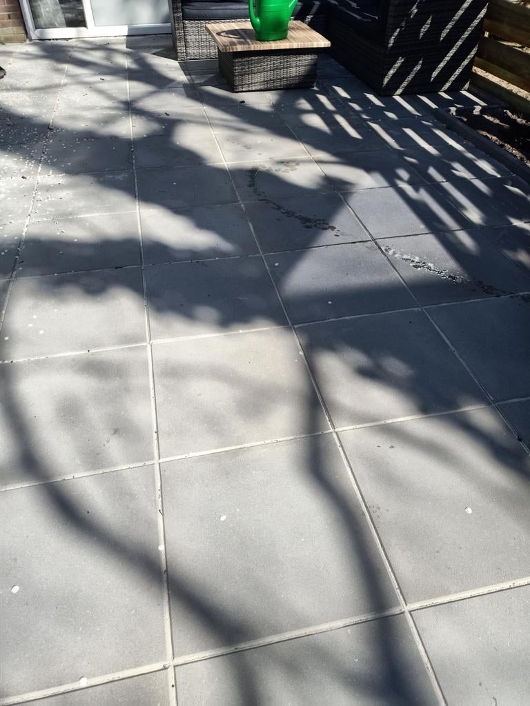 Tuintegen grijs met facet 50x50x4 37 stuks, Tuin en Terras, Overige typen, Nieuw, Ophalen of Verzenden, Minder dan 5 m²