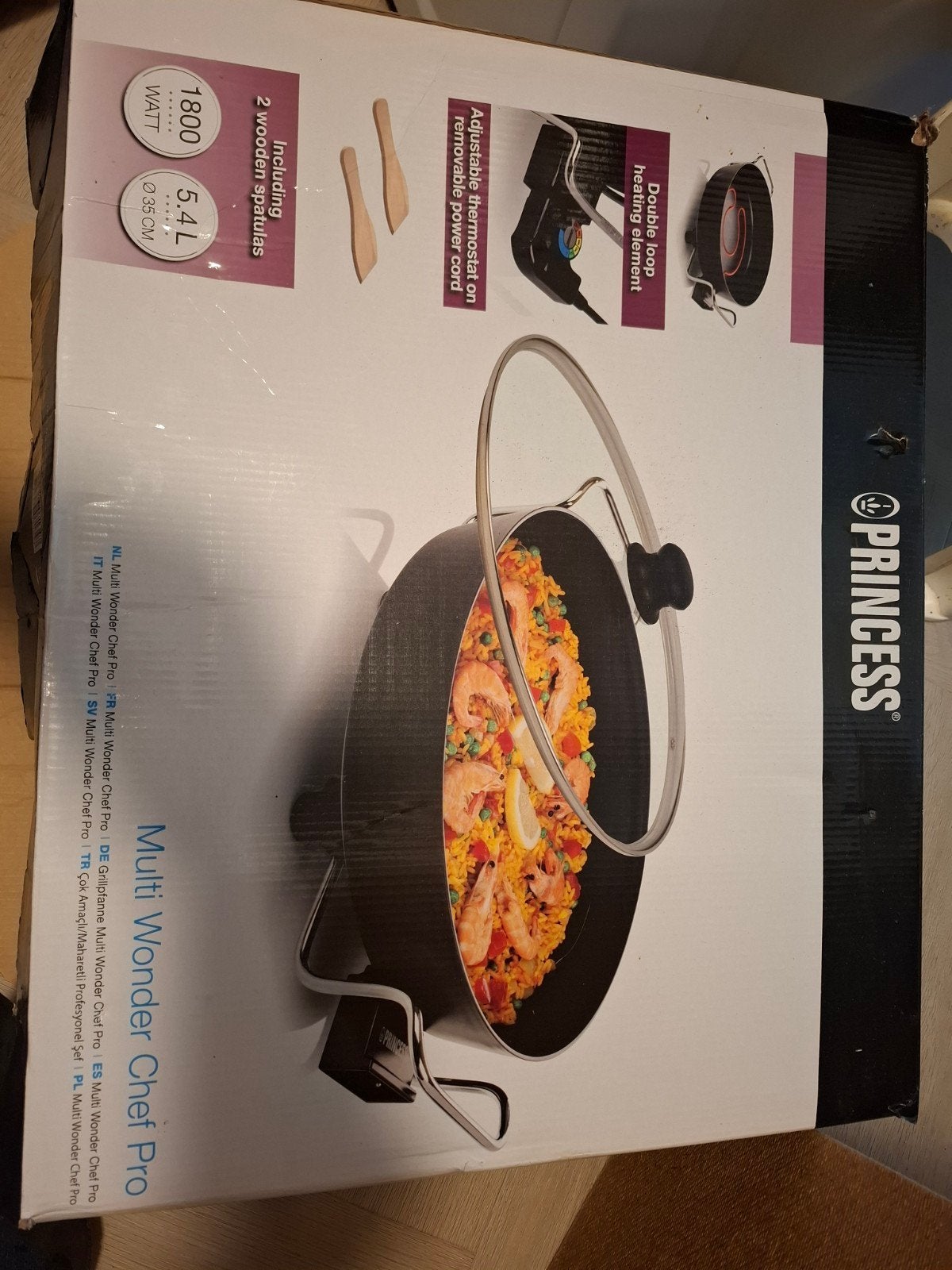 Princess Multi Wonder Chef Pro - 5.4L, 1800W, 4 liter of meer, Ophalen of Verzenden, Nieuw, Uitneembare binnenpan