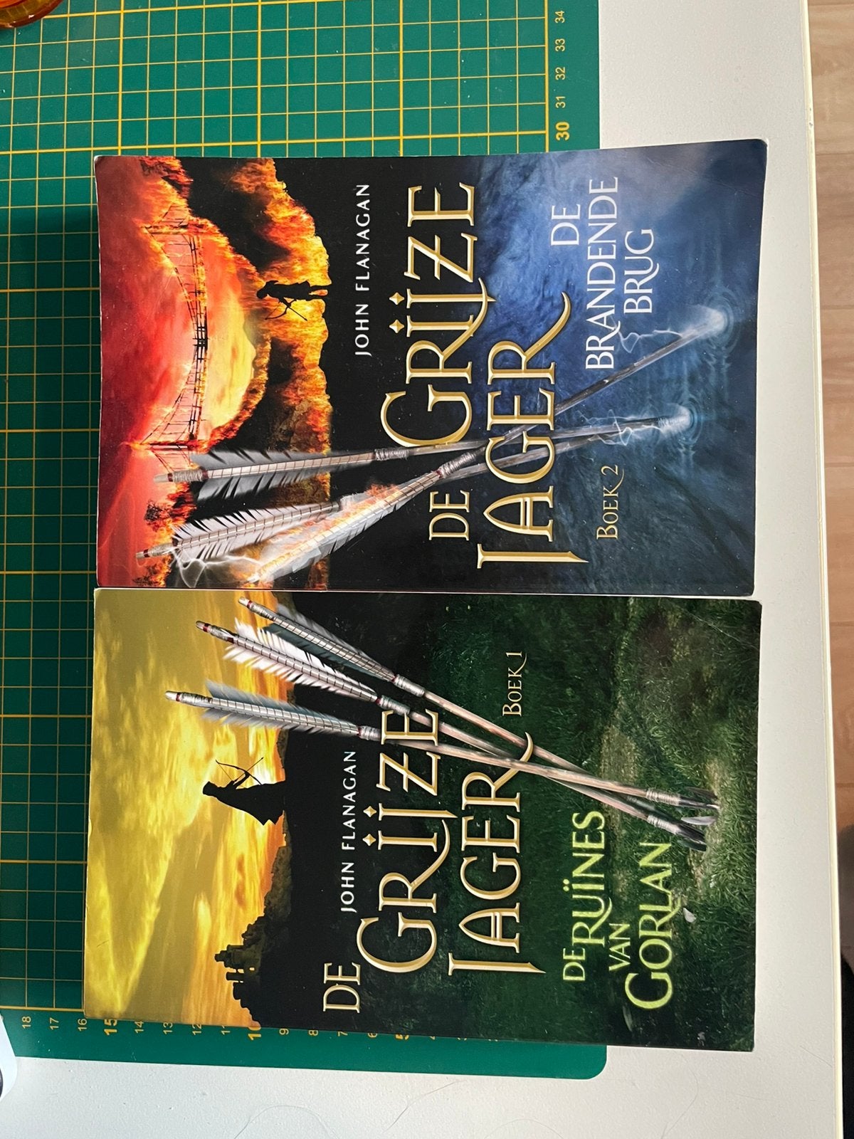 De grijze jager, John Flanagan, deel 1 en 2, Boeken, Ophalen of Verzenden, Zo goed als nieuw, John Flanagan
