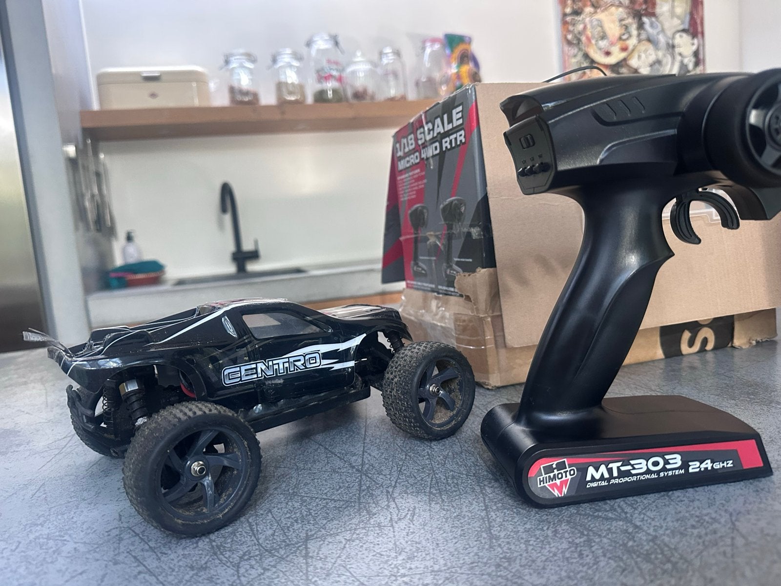 Himoto 1/18 Micro 4WD RTR RC Auto, Elektro, Gebruikt, Auto offroad, Ophalen of Verzenden