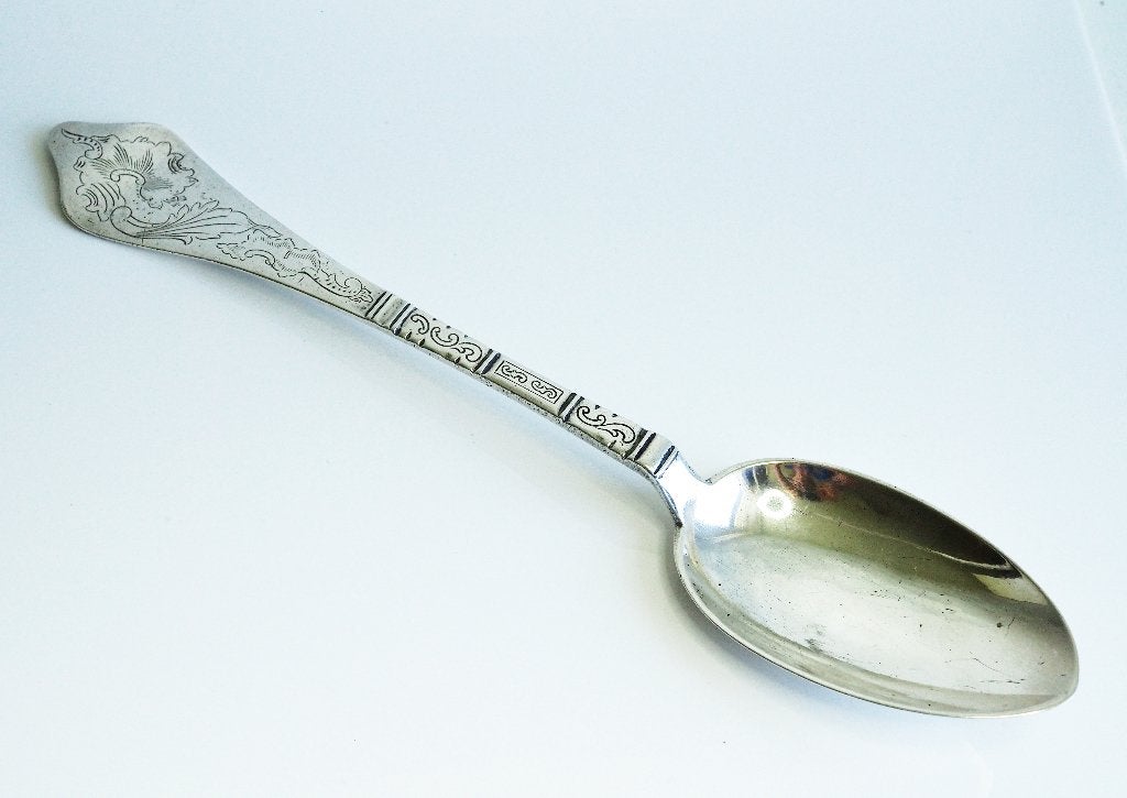 Zilveren serveerschep Jensen Denemarken, Ophalen of Verzenden, Zilver