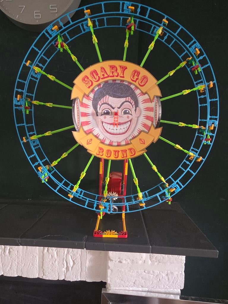 K'nex Gemotoriseerd Reuzenrad - Scary Go Round, Kinderen en Baby's, Speelgoed | Bouwstenen, Ophalen of Verzenden, Zo goed als nieuw