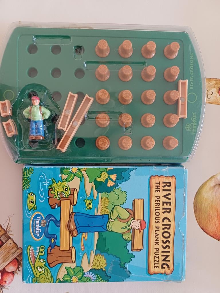 Thinkfun River Crossing: The Perilous Plank Puzzle, Ophalen of Verzenden, Zo goed als nieuw, Puzzelen