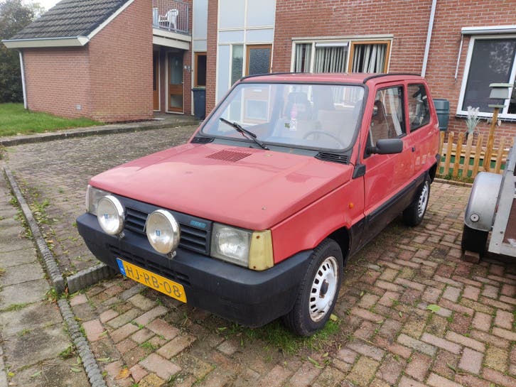 Fiat Panda 1.1 IE Selecta AUT E2 1994 Rood, Auto's, Stof, 750 kg, Origineel Nederlands, 50 pk