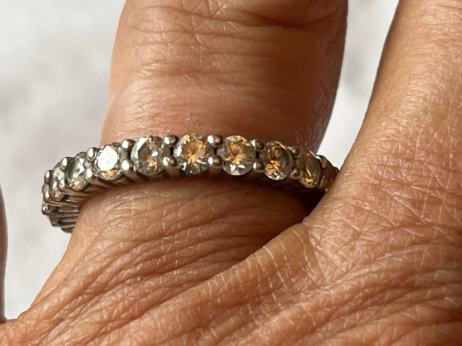 Zilveren Ti Sento Alliance Ring met Saffier - Maat 18, 18 tot 19, Verzenden, Zo goed als nieuw, Met edelsteen