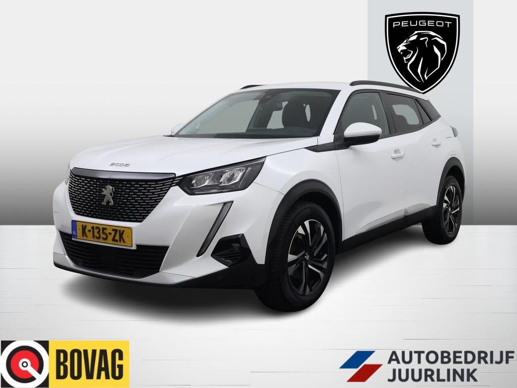 Peugeot 2008 1.2T 100PK Allure Camera/Ecc/CarPlay/Keyless, Auto's, Gebruikt, Euro 6, 1199 cc, Leder en Stof