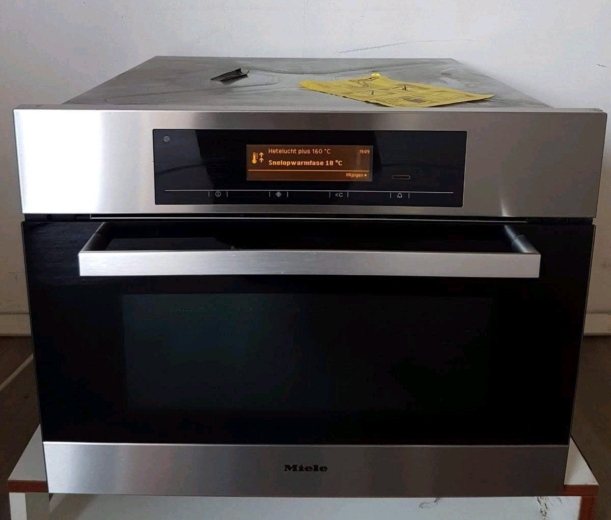 MIELE ovenset: combi magnetron/ oven + bijpassende stoomoven, Witgoed en Apparatuur, Ophalen, 45 tot 50 cm, 60 cm of meer, Hete lucht