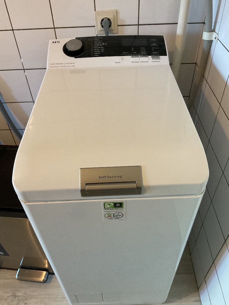 Wasmachine AEG Bovenlader, Ophalen, 1200 tot 1600 toeren, Gebruikt, 4 tot 6 kg
