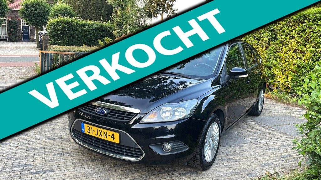 Ford Focus 1.8 Limited 5D 2009-Clima-Cruise-Trekhaak-New APK, Auto's, Euro 5, Gebruikt, Zwart, 4 cilinders