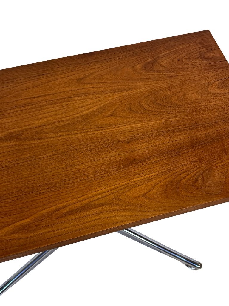 Vintage Bijzettafeltje Jaren 70 Design Tv Audio Meubeltje, Minder dan 55 cm, Gebruikt, Vintage bijzettafeltje, Rechthoekig