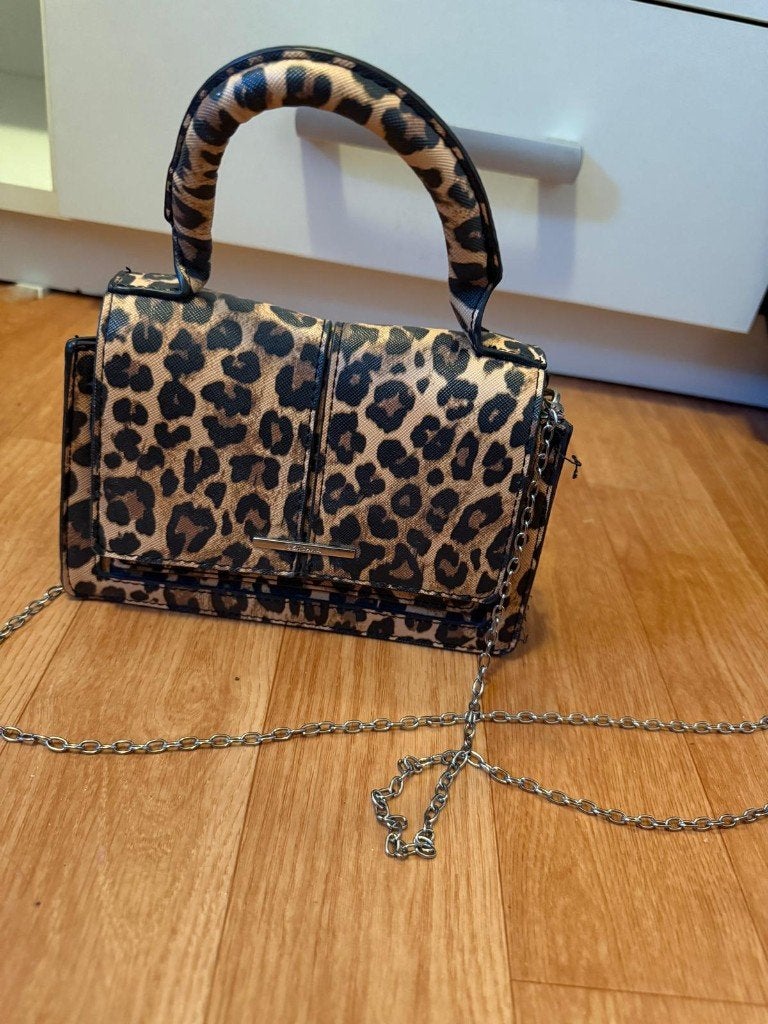 panter tas, Ophalen of Verzenden, Gebruikt, Bruin, Schoudertasje