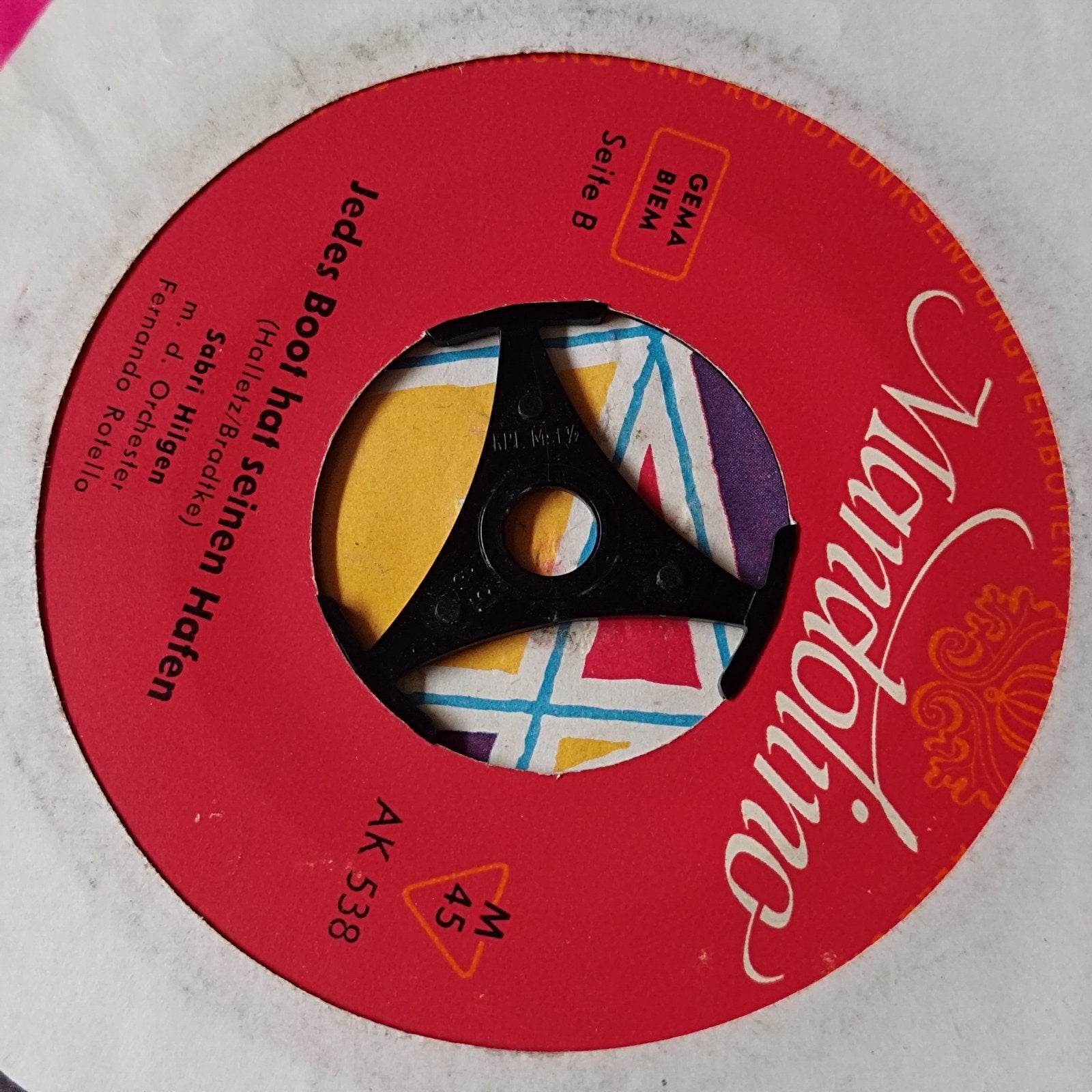 Sabri Hilgen - Nino / Jedes Boot hat seinen Hafen (Single), Gebruikt, 7 inch, EP, Schlager