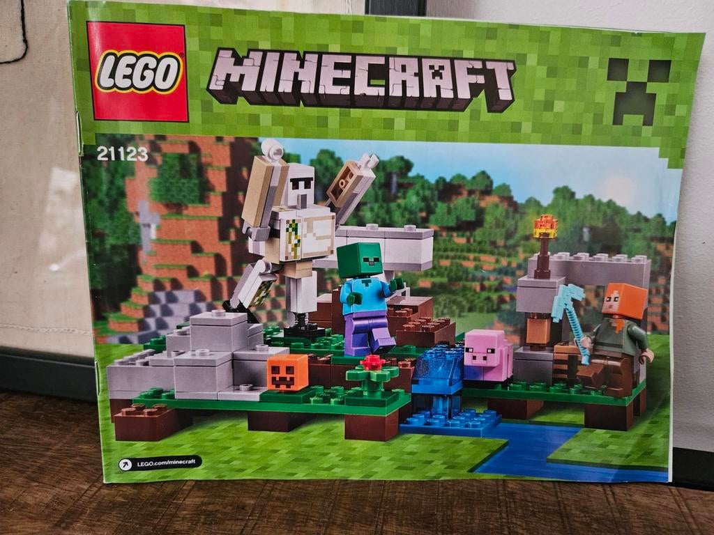 LEGO Minecraft 21123 IJzergolem Set, Ophalen of Verzenden, Zo goed als nieuw, Overige merken