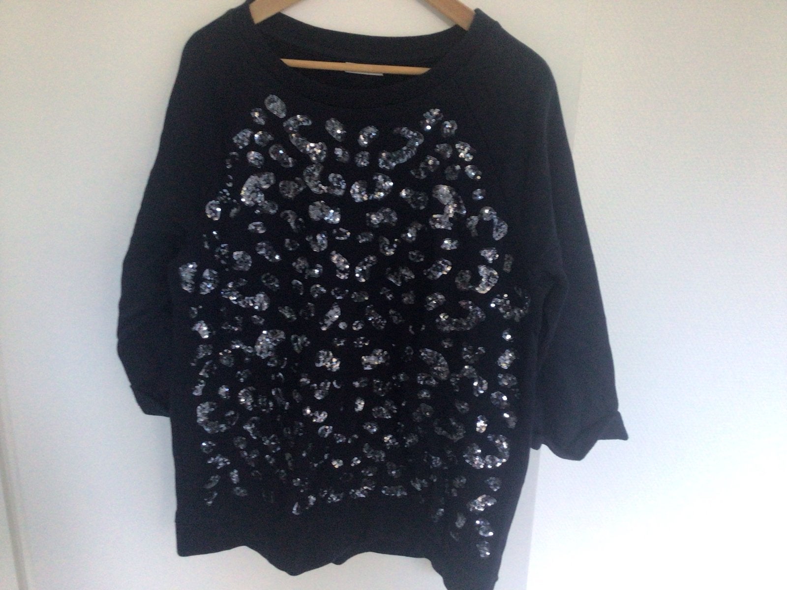 McGregor sweater met pailletten - Zo goed als nieuw, Ophalen of Verzenden, Gedragen, Maat 42/44 (L), Blauw