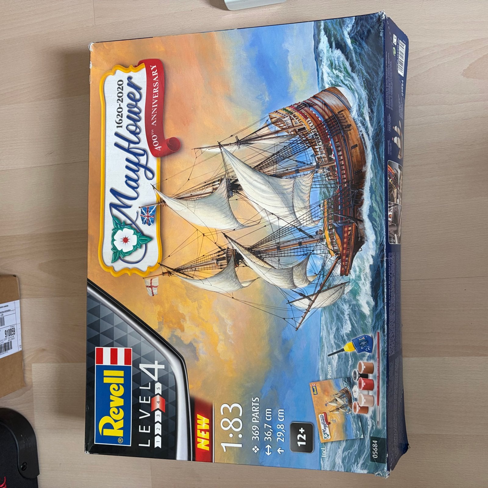 Revell Mayflower 1620-2020 Modelbouwschip deels gemaakt, Ophalen of Verzenden, Gebruikt, 1:50 tot 1:200, Revell