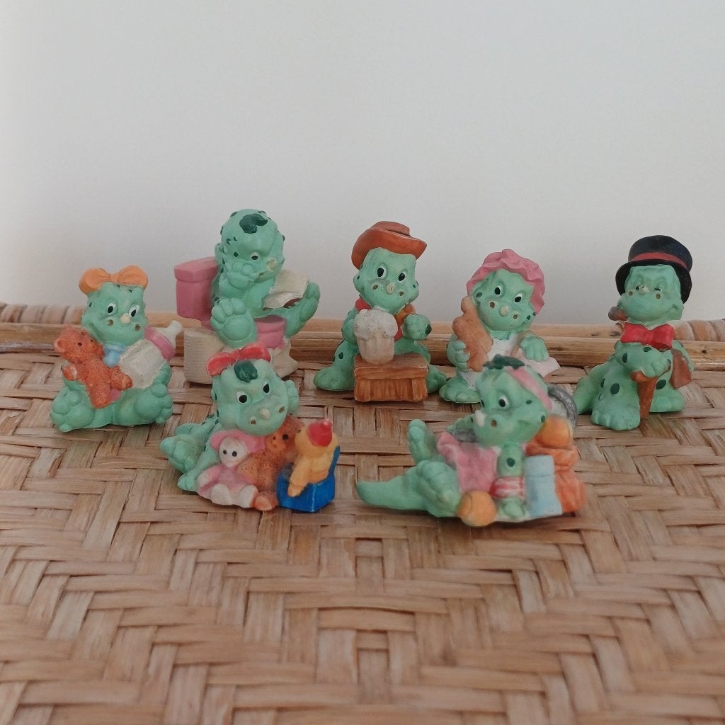 Vintage dino beeldjes - Jaren '90 (set/los), Ophalen of Verzenden, Gebruikt, Dier