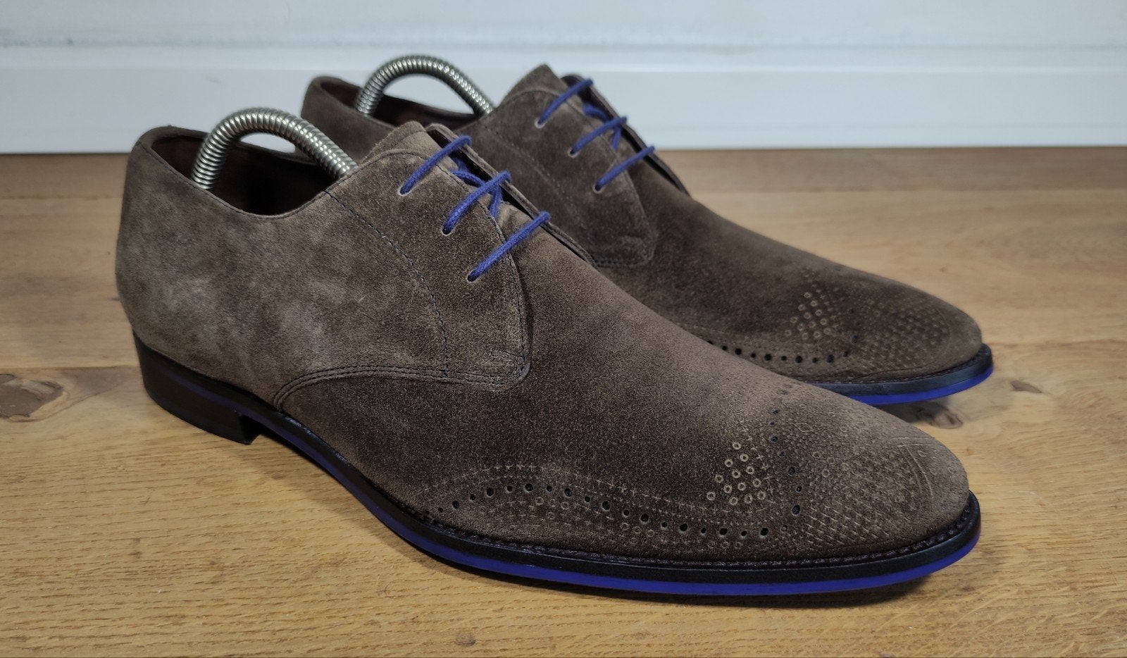 Floris van Bommel herenschoenen maat 7,5 / 41,5, Ophalen, Bruin, Floris van Bommel, Zo goed als nieuw