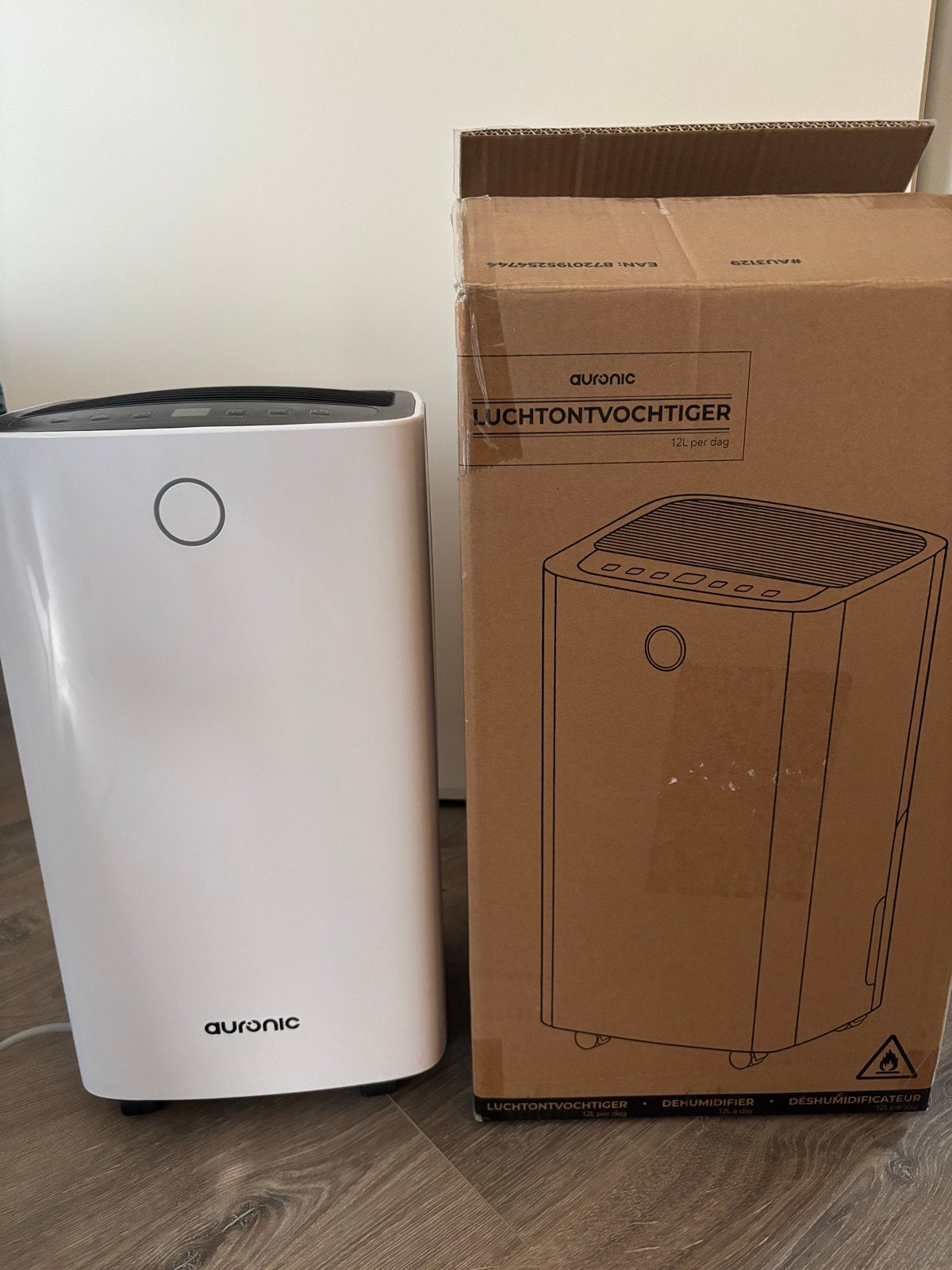 Auronic Luchtontvochtiger 12L per dag - dehumidifier, Ophalen, Zo goed als nieuw, Luchtontvochter